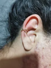 Clips de oreja cruzados/paralelas para mujer y niña, joyería sencilla de Charming, pendiente sin Piercing, 1 Uds.