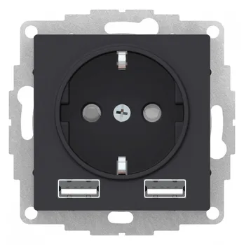 Se atlasdesign so + USB socket A + A, 5v/2.4A, 2x5 V/1,2 A, mechanism, carbon fiber
Se atlasdesign so + USB socket A + A, 5v/2.4A, 2x5 V/1,2 A, mechanism, carbon fiber
