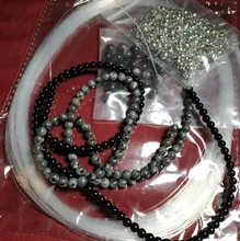 Hilo de nailon transparente de 1mm de diámetro, hilo de pesca no elástico, para abalorios, joyería, HK197, 0,4, 0,5, 0,6, 0,7, 0,8