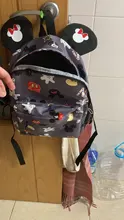 Mochila escolar de dibujos animados de Disney para niños y niñas, morral escolar de Mickey para guardería, a la moda