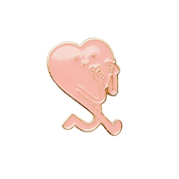 Badge metal rose heart with handles & legs (53196)
Badge metal rose heart with handles & legs (53196)