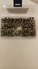 Insertos roscados tuercas, inserto de madera surtido Kit de herramientas, M4/M5/M6/M8 tornillo de muebles insertos perno sujetador (165 uds)