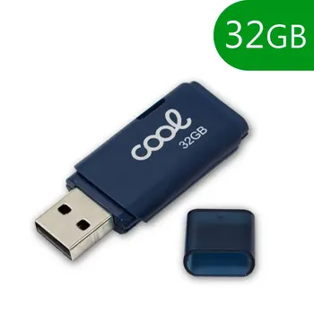 Cool®-Pen Drive USB x32 GB 2.0 Blue-external USB memory cap 
Cool®-Pen Drive USB x32 GB 2.0 Blue-external USB memory cap