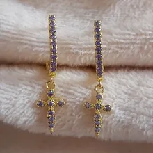 Aide-pendientes de plata de ley 925 con Circonia cúbica, pendientes de tuerca con diseño de flor de cristal, para mujeres y niñas