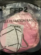 Mascarilla facial FFP2 KN95 con filtración, máscara protectora contra el polvo, KN95