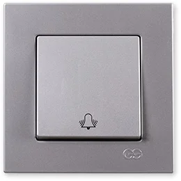 PnpnElectrıc Gns Eqona Metallic Silver Bell Button 10A 220V AC Push Button with Bell Symbol
PnpnElectrıc Gns Eqona Metallic Silver Bell Button 10A 220V AC Push Button with Bell Symbol