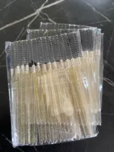 Pinceles para rímel desechables, varitas aplicadores con cepillo redondeado para maquillaje y extensiones de pestañas, pinceles cosméticos, accesorios de maquillaje