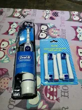 Oral B-cepillo de dientes eléctrico sónico, utensilio de higiene bucal con cabezales reemplazables, giratorio 2D
