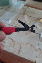 MNFT-Cortador de línea de pesca 2 en 1, cortador de cable de acero inoxidable, limpiador de ojo de anzuelo, Pin, alicates de línea de pesca con mosca, herramienta de atado de moscas, 1 Uds.