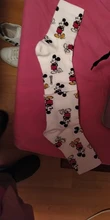 Disney-Calcetines de algodón con estampado de Mickey Mouse, para adultos