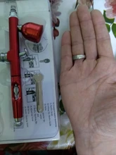 Pistola pulverizadora de pintura con aerógrafo de doble acción, pluma pulverizadora para aguja, pintura corporal, arte de uñas, tatuaje corporal, pastel, modelos de juguete, alimentación por gravedad de 0,3 MM