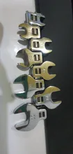 8 Pcs 3/8 Inch Drive Crowfoot Wrench Set 10 to 22mm Metric Chrome Plated Crow Foot