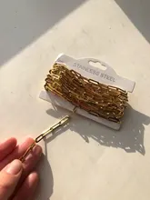 1 metro 4x14mm de acero inoxidable de oro Cable Rolo cadenas de alambre plano elegante cadena de ajuste para la fabricación de la joyería DIY