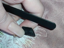 Pinzas de Clavo recto de 2 cabezales con Cabezal de presión de silicona, para Pegatinas 3D, diamantes de imitación, pegatinas de agua, herramientas de Metal para uñas, 1 unidad