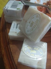 1pc a mano jabón de leche y arroz colágeno vitamina blanqueamiento de la piel el acné de poro eliminación hidratante blanqueamiento jabón de leche y arroz