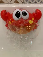 Cangrejo de burbuja musical juguetes bebe juguetes baño  juguetes para niños Piscina bañera jabón automático de la máquina de los cangrejos Rana burbuja Automático de música de la máquina tiktok Venta caliente Estilo