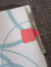 3 unidades de bolígrafos de cuero autoadhesivos cuadrados, Clip de lápiz, bucle elástico para cuadernos, diarios, portapapeles, 10166