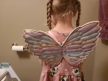 Disfraces bonitos para niñas, accesorios de actuación de Color degradado, mariposa, Princesa, alas de Ángel, Hada de palo, juguetes de vestir