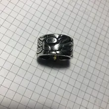 Vintage auténtica plata pura Color Anillos flor de loto para las mujeres boda abierto grande anillo de dedo Anillos Anelli