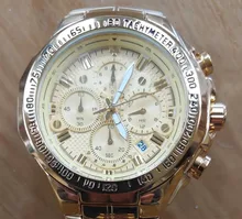 WWOOR-reloj analógico de acero inoxidable para hombre, nuevo accesorio de pulsera de cuarzo resistente al agua con cronógrafo, complemento Masculino deportivo de marca de lujo disponible en color dorado, 2021