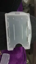 XRHYY-soporte para tarjeta de identificación, 2 piezas, multicolor, 2 caras, cara abierta, rígido
