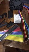 Banda con tubos de resistencia para Fitness, cuerda de tracción elástica para Yoga, gimnasio, expansor de entrenamiento, anclaje de puerta con mango de correa en el tobillo, 11/16 Uds.