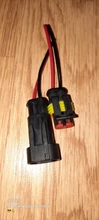 Plug-Set Cable Electrical-Wire-Connector Waterproof with 2-Pin-Way Sealed