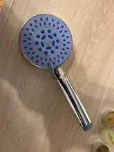 Shower-Nozzle Spray Round-Panel Rainfall Water-Saving Adjustable Handhold Zhangji 5-Modes