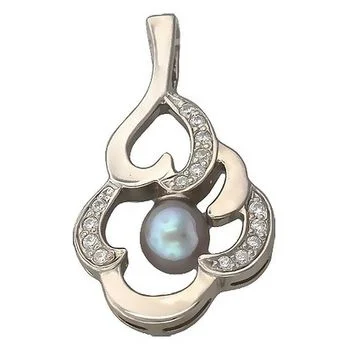 Esthete pendant with pearls, cubic zirconia 
Esthete pendant with pearls, cubic zirconia