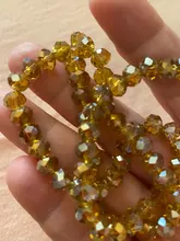 Cuentas cristal sueltas checas de 4, 6 y 8mm para fabricación de joyería Diy, costura AB, espaciador de Color, cuentas de vidrio facetadas, venta al por mayor Z179