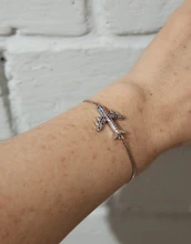 Nueva llegada cobre CZ aviones pulsera de cadena para las mujeres ajustable encanto volar avión joyería del brazalete de la mejor fiesta boda, viaje regalo