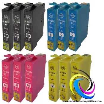 Epson T 16 pack 12 WF-2010W WF-2510WF WF-2520NF WF-2530WF WF-2540WF WF-2630WF WF-2650DWF WF-2660DWF WF-2750DWF WF-2760DWF
Epson T 16 pack 12 WF-2010W WF-2510WF WF-2520NF WF-2530WF WF-2540WF WF-2630WF WF-2650DWF WF-2660DWF WF-2750DWF WF-2760DWF