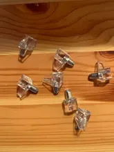 Myhomera-estante con clavijas de Metal, soporte de estante fijo, armario, soporte de muebles de madera, 12 Uds.