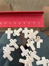 (16706)20 Uds. De armazón de agua dulce Natural, colgantes de cruz, accesorios de joyería Diy, venta al por mayor, 22x17MM