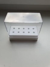 Portabrocas de Lima electrónica para uñas, 10/7 ranuras, caja de almacenamiento clara para limas eléctricas rotativas, accesorio herramienta de exhibición de uñas