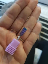 Brocas de taladro eléctrico para manicura, 29 tipos, accesorio de la máquina, cortador de cerámica de carburo de tungsteno arcoíris