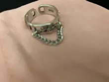 Foxanry-anillos de plata de ley 925 para mujer, cadena creativa de moda, borla, Planeta, Vintage, Punk, joyería para fiesta, regalos