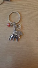 Llavero étnico Tribal para mujer, llavero con forma de elefante, regalo bohemio único, joyería de loto, 1 ud.