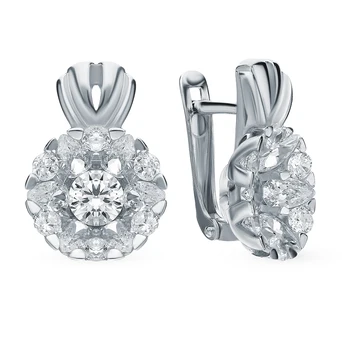 Silver earrings with cubic zirconia sunlight sample 925
Silver earrings with cubic zirconia sunlight sample 925