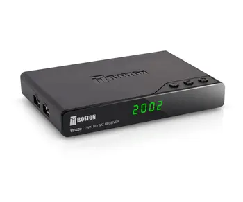 TBOSTON TS2002 HD SATELLITE RECEIVER TWIN DVB-S2 HD ANTENNA USB WIFI PVR TIMESHIFT USB MEDIA PLAYER
TBOSTON TS2002 HD SATELLITE RECEIVER TWIN DVB-S2 HD ANTENNA USB WIFI PVR TIMESHIFT USB MEDIA PLAYER