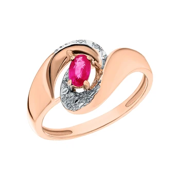 Gold ring with rubies and diamonds sunlight sample 585 
Gold ring with rubies and diamonds sunlight sample 585