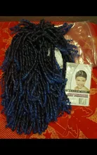 GURUILAGU Dreadlock pelo Peluca de pelo pelucas de pelo sintético para las mujeres negras de alta temperatura de fibra Africana trenzado pelucas 5 colores