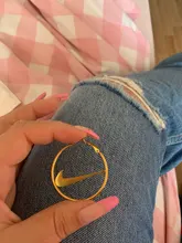 Pendientes Red Hip-hop Street, Hip Hop, forma de gancho, pendientes de acero de titanio, gancho, pendientes redondos