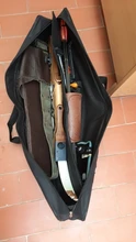 Bolsa de lona para arco de tiro con arco, funda de transporte de mano de almacenamiento con correas de hombro ajustables