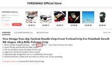 Empuñadura táctica antideslizante para Paintball, empuñadura Vertical delantera para pistola de aire Airsoft BB AR15, empuñadura de polímero para Rifle