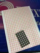 Sellos de agujero de tornillo de 5 mm de diámetro, pegatinas de vacío para pruebas de seguridad V28, 400 Uds.