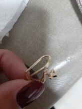 Pendiente de Luna minimalista Punk para mujer, pendiente de estrella en U, hebilla de Metal, Piercing falso para la oreja, pendientes de perlas sin perforaciones