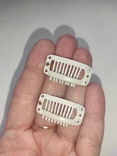 Pinzas de extensión de cabello de 9 dientes, 12 Uds., 32mm, Clips de acero inoxidable para peluca, peines, pinzas a presión con goma para extensión de cabello, tupé, bricolaje