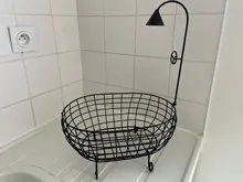 Cesta de accesorios para fotografía de recién nacido, asistente de fotografía de luna llena, bañera, fotografía, arte del hierro, accesorios de bañera pequeños