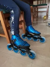 Patines de velocidad de fibra de carbono, 4x90/100/110mm, profesionales en línea, 4 ruedas, carreras, patinaje, Similar a Powerslide